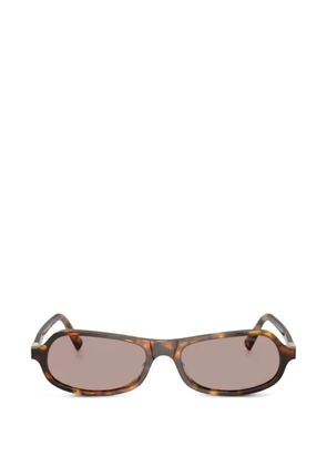 Miu Miu Eyewear geometric-frame sunglasses - Brown