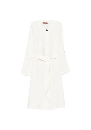 Max Mara belted midi dress - White