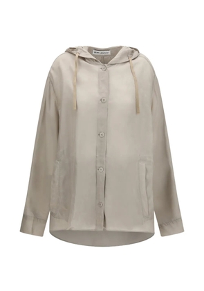 OUR LEGACY hooded long-sleeve shirt - Neutrals