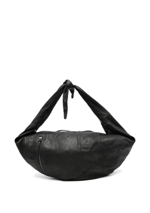 AUTENTICA 504 knot zip leather backpack - Black