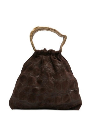 AUTENTICA 504 small Delia top-handle tote bag - Brown