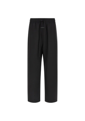 Fear Of God ripstop leather patch trousers - Black