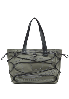 Diesel Tech-D cord-detail tote bag - Green