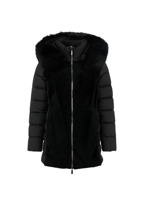 Moorer hooded coat - Black