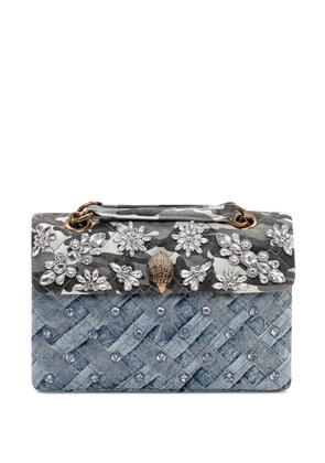 Kurt Geiger London Kensington crystal-embellished shoulder bag - Blue