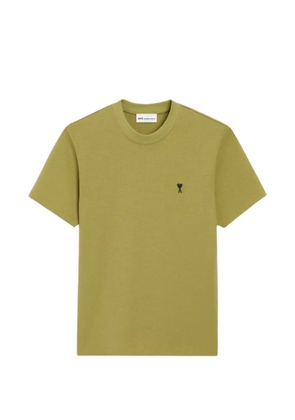 AMI Paris crew-neck logo T-shirt - Green