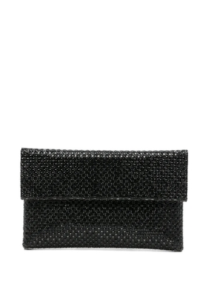 TWENTY FOURHAITCH Morna woven chain clutch bag - Black