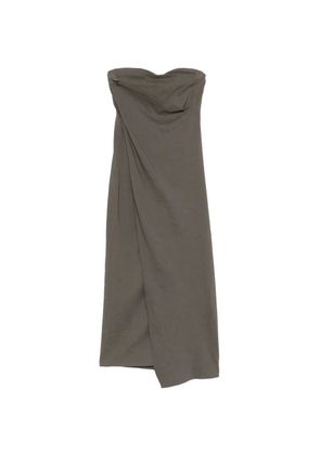 Cortana strapless draped maxi dress - Grey