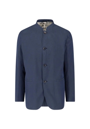 Paul Smith mandarin-collar coat - Blue