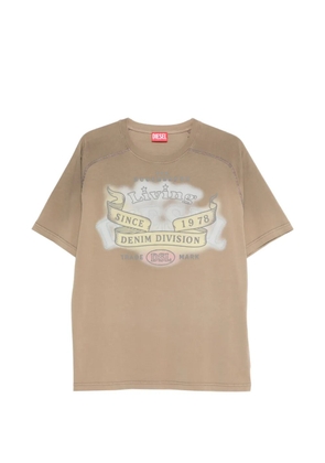 Diesel graphic-print T-shirt - Brown