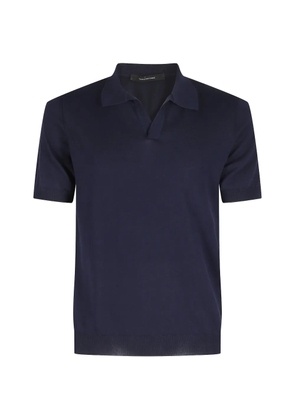 Tagliatore short sleeve polo shirt - Blue