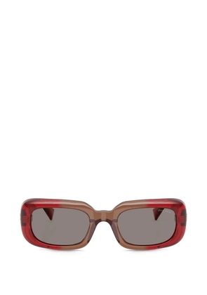 Miu Miu Eyewear rectangle frame sunglasses - Red