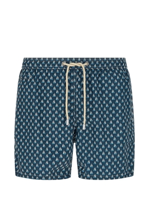 MC2 Saint Barth Lighting elasticated sailboat-print swim shorts - Blue