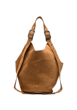 DONDUP big suede shoulder bag - Brown