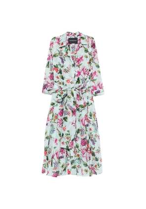 Samantha Sung floral tie maxi dress - Blue