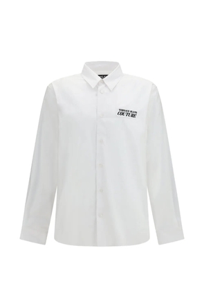 Versace Jeans Couture logo patch detail shirt - White