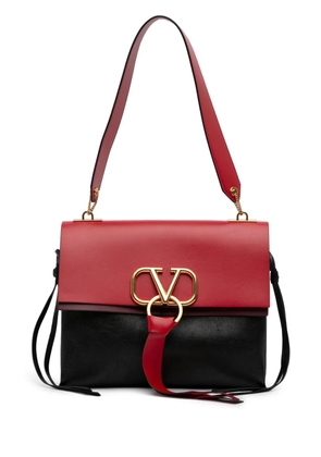 Valentino Garavani Pre-Owned 2010-2025 Medium Colorblock Calfskin Vring shoulder bag - Black