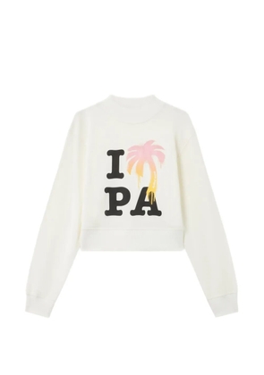 Palm Angels palm graphic sweatshirt - White