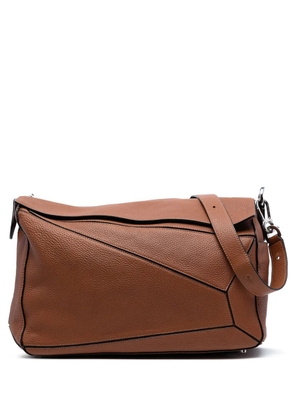 Loewe Pre-Owned 2018 Large Calfskin Puzzle satchel - Brown