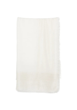 Faliero Sarti frayed scarf - White