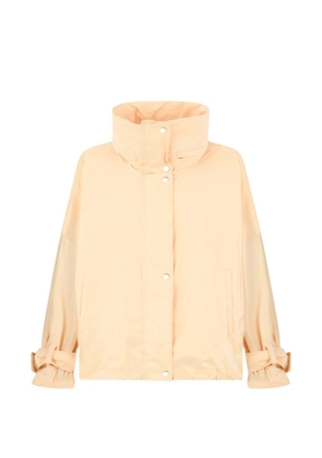 Moorer oversized high-neck jacket - Neutrals
