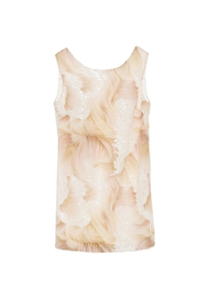 DE SANTIS sequin mini dress - Neutrals