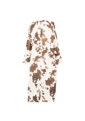 Pennyblack V-neck printed midi dress - Neutrals