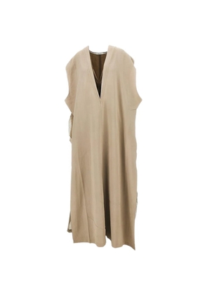 ENTIRE STUDIOS V-neck maxi dress - Neutrals