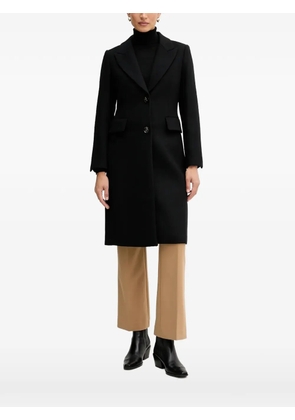 Sisley single-breasted coat - Black