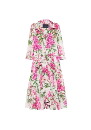 Samantha Sung Audrey floral midi dress - White