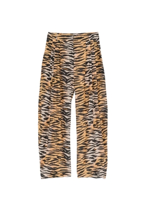 PINKO tiger-print trousers - Neutrals