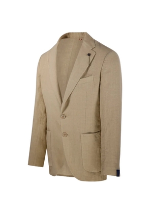 Santaniello buttoned single-breasted blazer - Neutrals