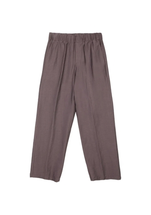 Costumein elatstic-waistband trousers - Brown