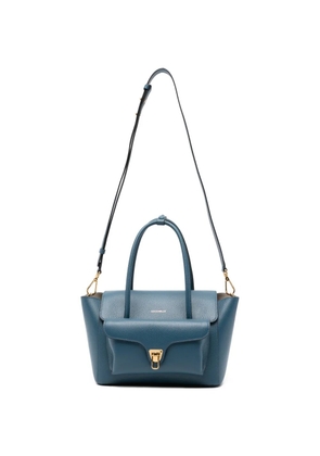 Coccinelle medium Double Beat top-handle leather tote bag - Blue