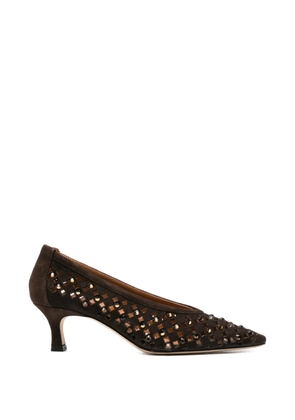 Evaluna embellished heeled pumps - Brown