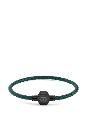 Philipp Plein Plein Enigma braided bracelet - Green
