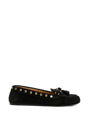 ISABEL MARANT tassel studded loafers - Black