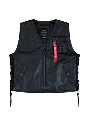 Alpha Industries X-Force leather vest - Black