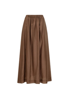 LE SULLY STUDIO elasticated waist maxi skirt - Brown