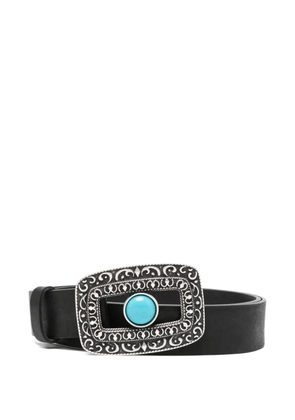 Ba&Sh ornamental buckle leather belt - Black