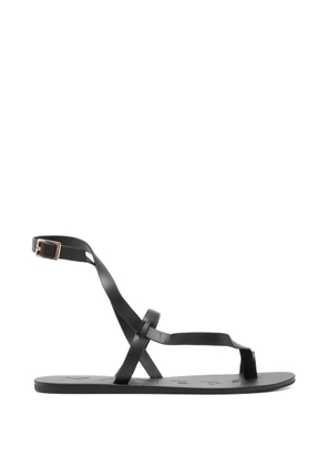 Manebi strap flat sandals - Black