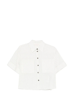 LIU JO striped button shirt - Neutrals