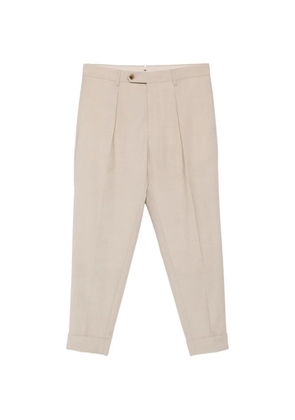 Berwich Chiaia pleated cuffed trousers - Neutrals