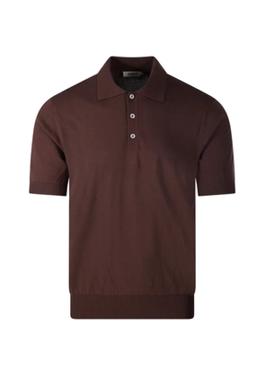 Altea button short-sleeve polo shirt - Brown