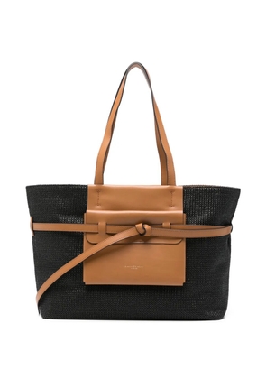 GIANNI CHIARINI Belty top handle knotted tote bag - Black