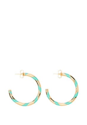 Aurelie Bidermann Positano twisted hoop earrings - Gold