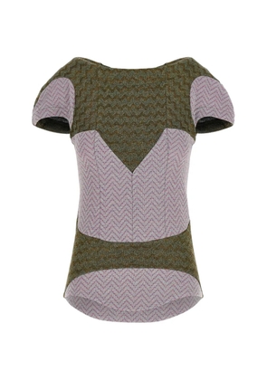 Kiko Kostadinov patterned top - Grey