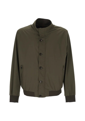 ON THE BUND button-front bomber jacket - Green