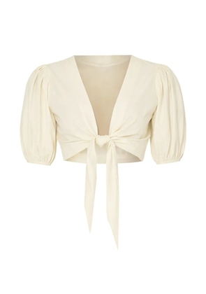 Lisa Marie Fernandez The Pouf tie-fastening blouse - Neutrals