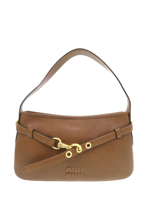Miu Miu Pre-Owned 2010-2025 Nappa Aventure shoulder bag - Brown